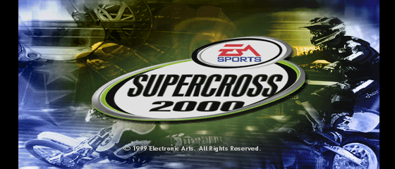 SuperCross 2000 Title Screen